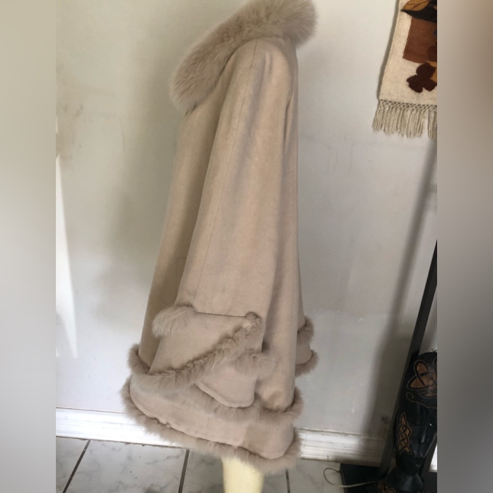Belle Fare Cashmere Fur Coat Size XL - Picture 9 of 16